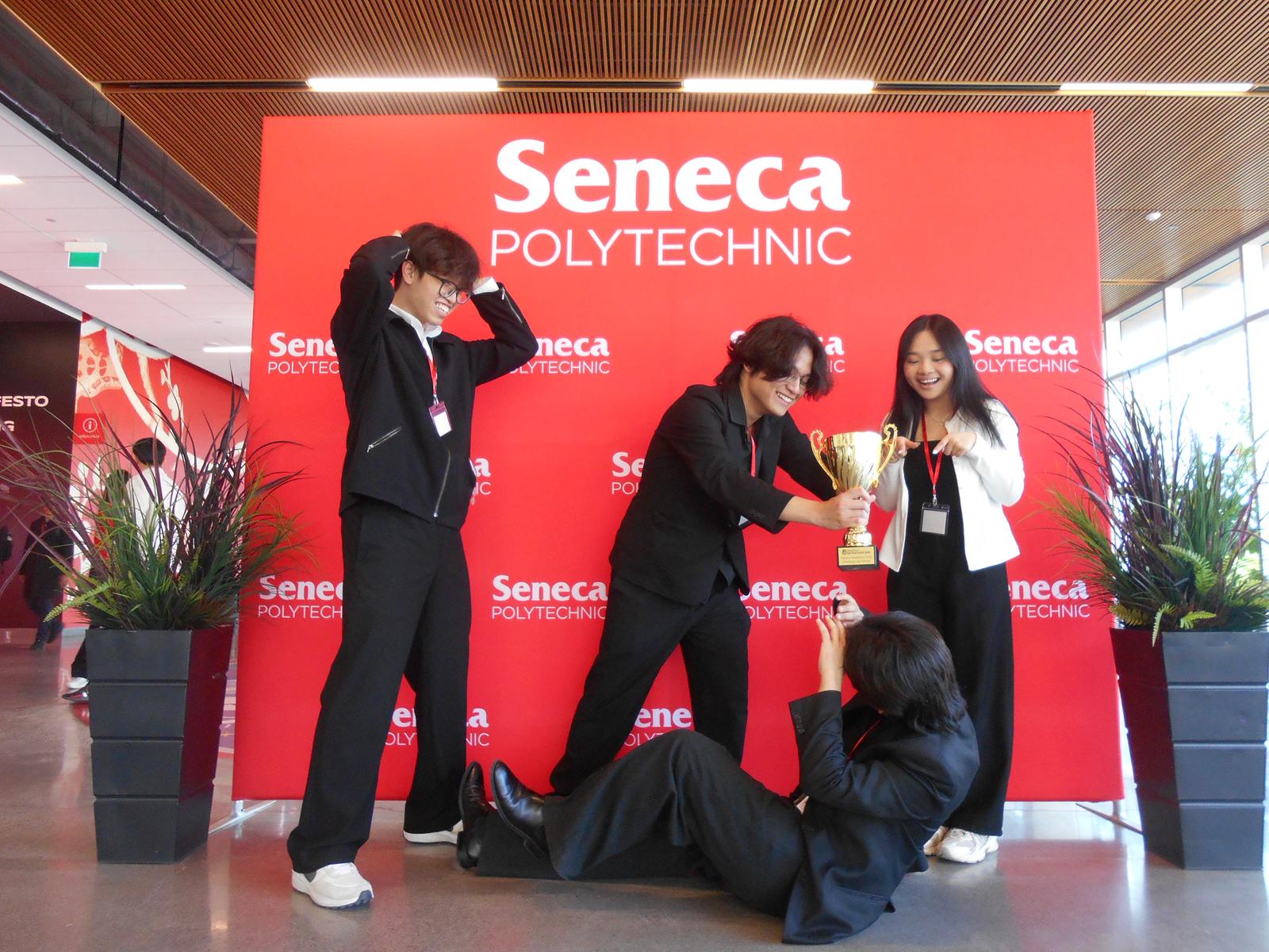 Jeremiah Wong and team at the Seneca Energy Hackathon