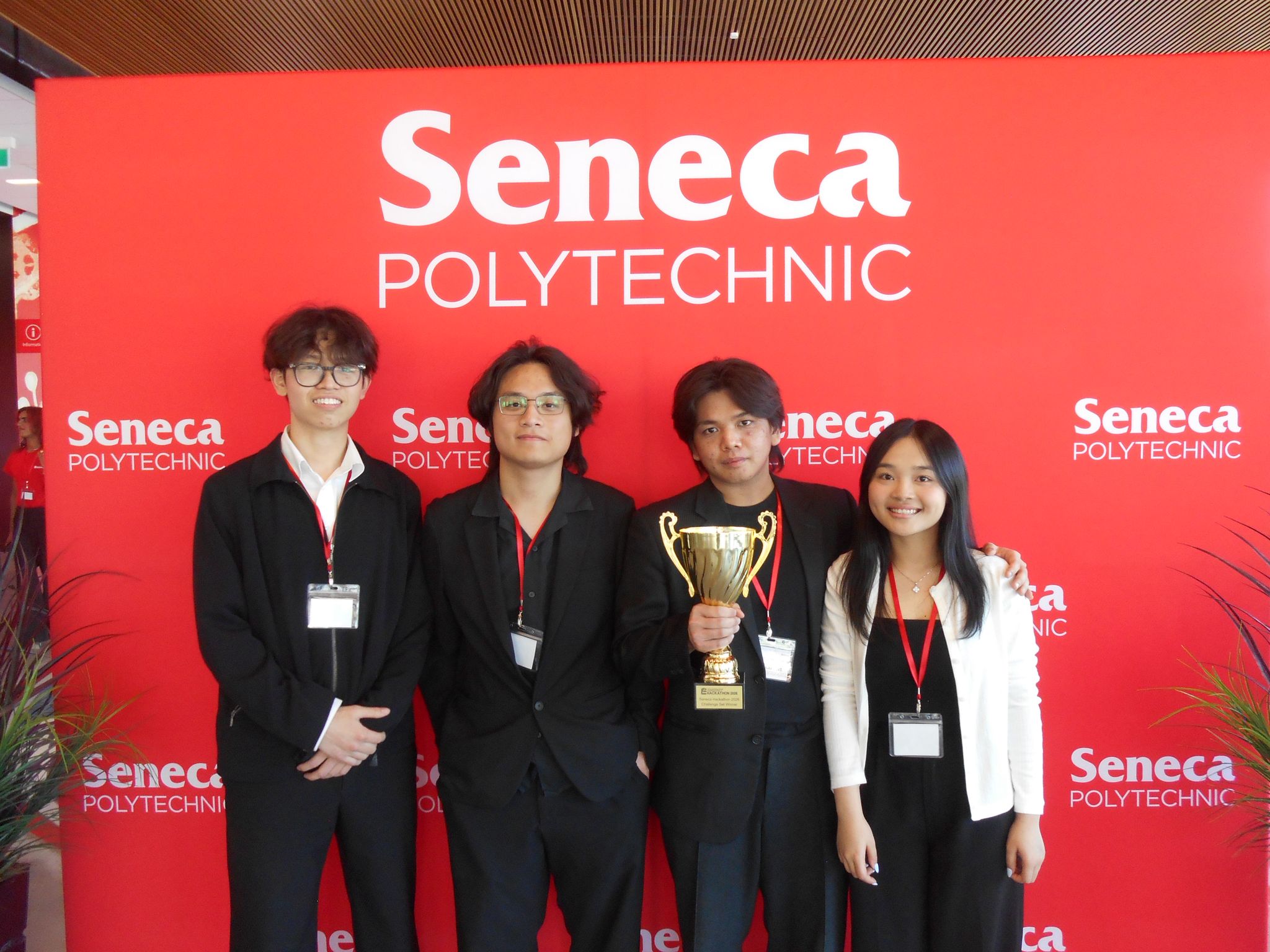 Jeremiah Wong and team at the Seneca Energy Hackathon